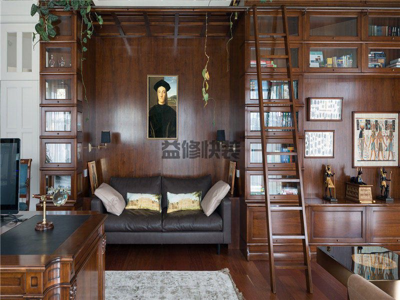書房古典風(fēng)格裝修一般要多少錢,書房古典風(fēng)格裝修什么地板合適？(圖3)