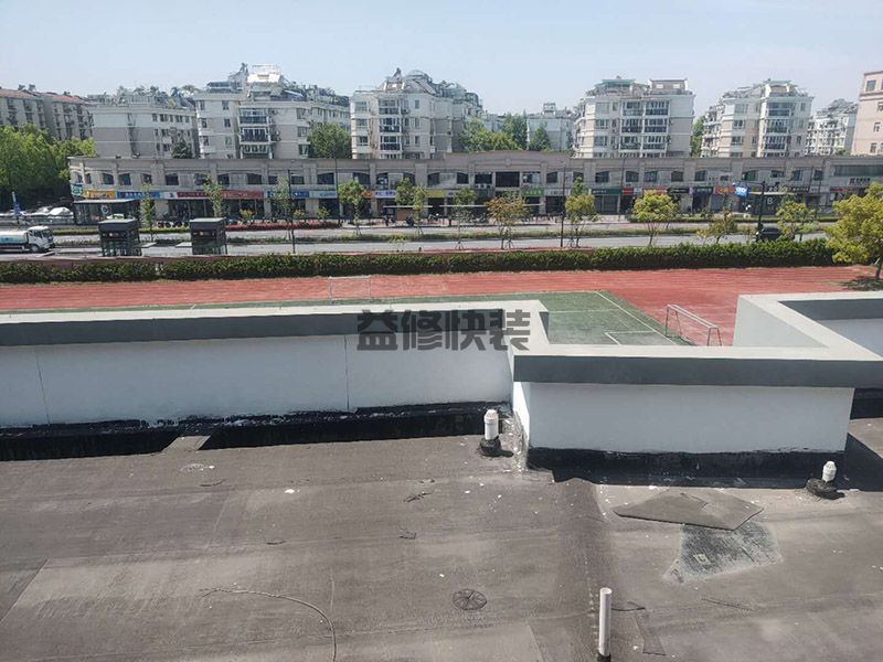 濟南歷城區學校屋頂漏水(圖1)